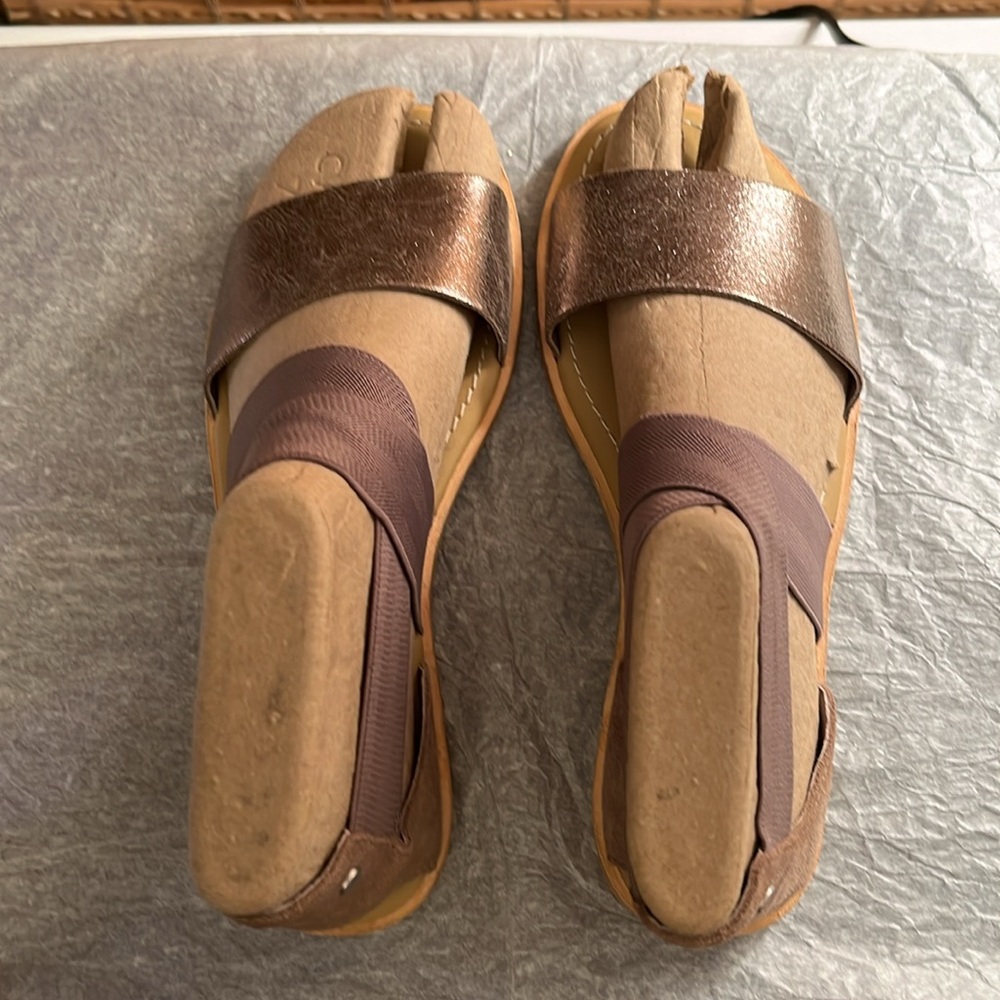 NWB Sorel Ella Sandal, Sz 7, Ash Brown